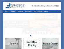 Tablet Screenshot of cornerstoneonline.org
